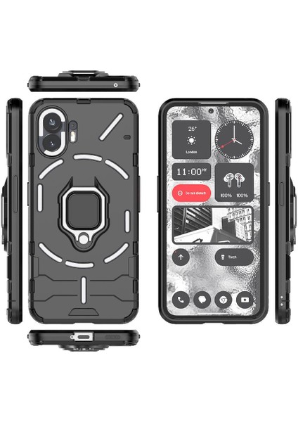 Nothing Kılıf Telefon 2 Darbeye Kapak 360 &deg; Dönen Halka Kickstand Damla (Yurt Dışından) fırsatları