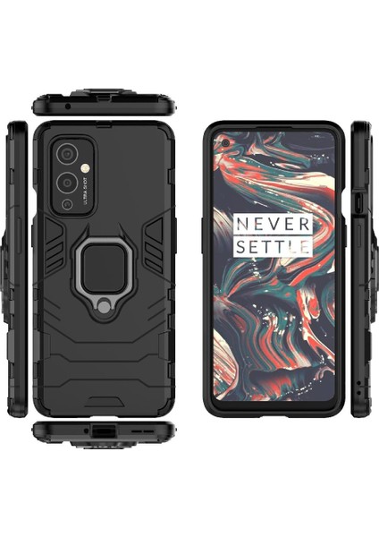 Oneplus 9 Darbeye Kapak Için Kılıf Kickstand Askeri Damla Koruma (Yurt Dışından)
