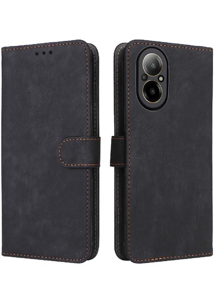 Realme C67 4g Flip Folio Cüzdan Pu Deri Manyetik Kapatma Kartı (Yurt Dışından)