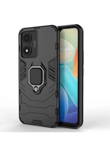 Vıvo Y02S Için Kılıf 360 &deg; Dönen Halka Darbeye Kapak Kickstand Askeri (Yurt Dışından) fiyatları