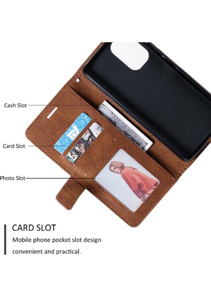 Xiaomi Poco F3 Pu Deri Manyetik Cüzdan Flip Folio Kart Tutucu (Yurt Dışından)