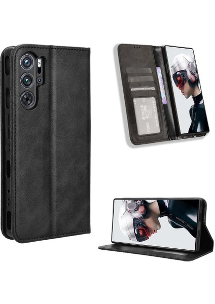 Zte Nubia Kırmızı Sihirli 9 Pro/pro Artı Cüzdan Pu Deri Manyetik (Yurt Dışından)