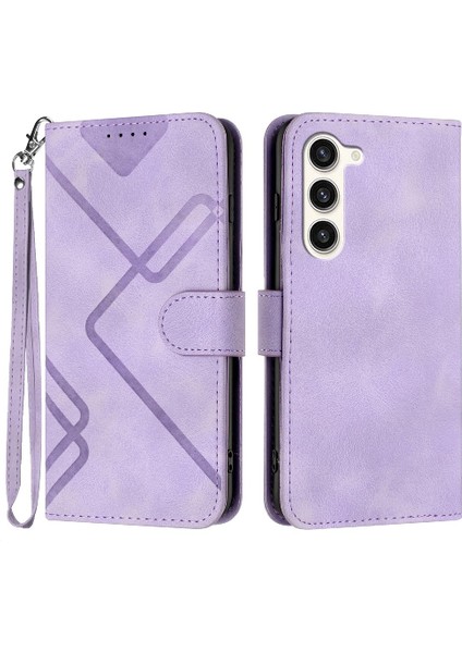 Kart Yuvası Standı ile Samsung Galaxy S24 Pu Deri Flip Cüzdan (Yurt Dışından)