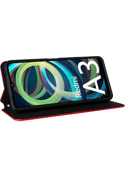 Xiaomi Redmi A3 Pu Deri 3D Desen Cüzdan Manyetik Kapatma (Yurt Dışından) fırsatları