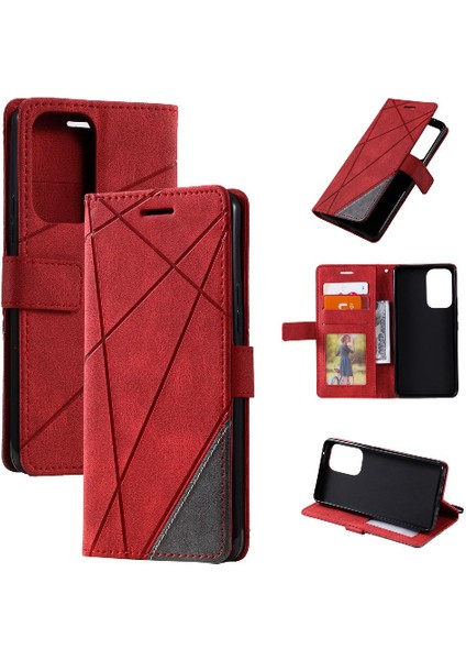 Samsung Galaxy A53 5g Kart Tutucu Kickstand Manyetik Pu Deri (Yurt Dışından)