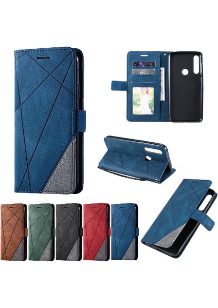 Motorola Moto G Güç Cüzdan Flip Case Için Folio Pu Deri Kart Tutucu (Yurt Dışından)