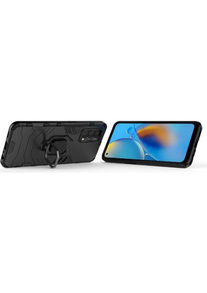 Oppo A74 4g Kickstand Darbeye Kapak Askeri Damla Koruma Için Kılıf (Yurt Dışından)
