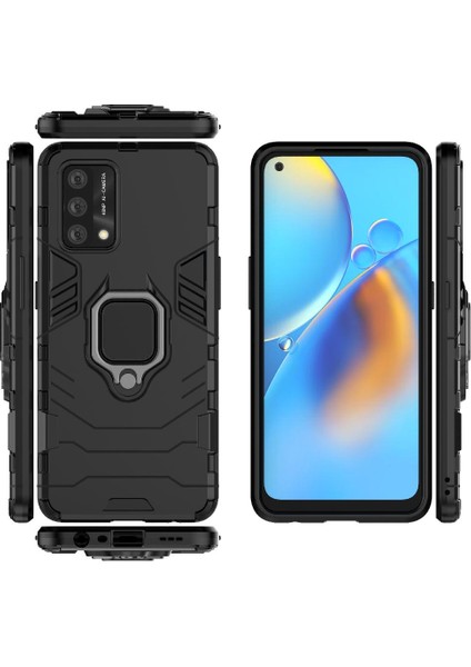 Oppo A74 4g Kickstand Darbeye Kapak Askeri Damla Koruma Için Kılıf (Yurt Dışından)