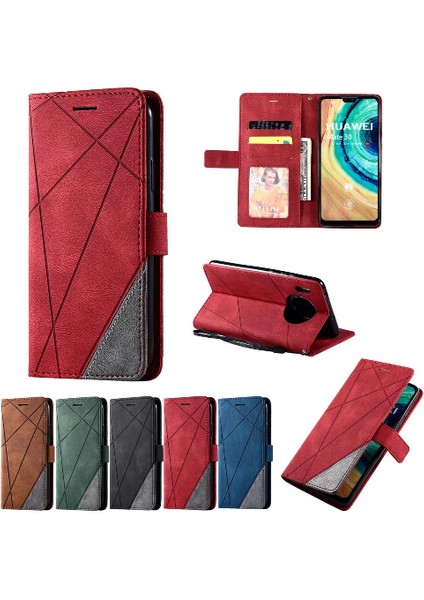 Mays Shop Huawei Mate 30 Için Kılıf Cüzdan Flip Folio Darbeye Manyetik Pu Deri (Yurt Dışından)