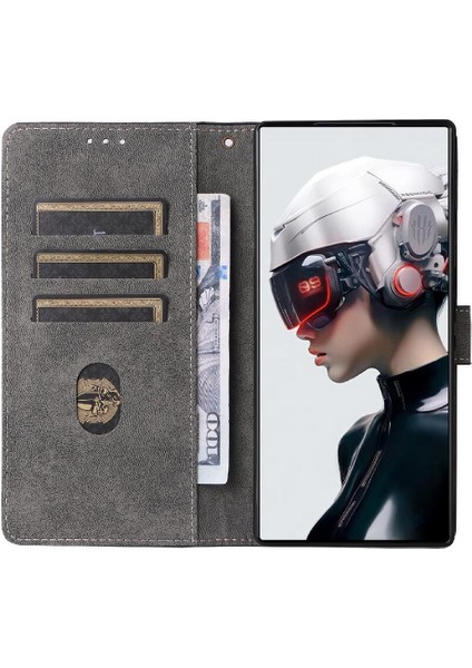 Zte Nubia Kırmızı Sihirli 9 Pro Artı Flip Folio Cüzdan Kart Yuvaları Kapak (Yurt Dışından)