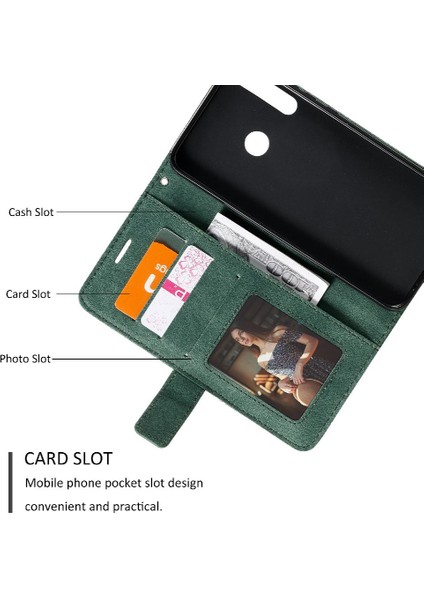 Huawei P40 Lite E Cüzdan Flip Için Kılıf Folio Kart Tutucu Kickstand Pu (Yurt Dışından) modelleri