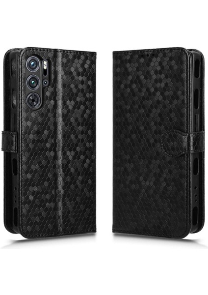 Nubia Kırmızı Sihirli 9 Pro/pro Artı Geometrik Desen Deri Cüzdan Için Kılıf (Yurt Dışından)