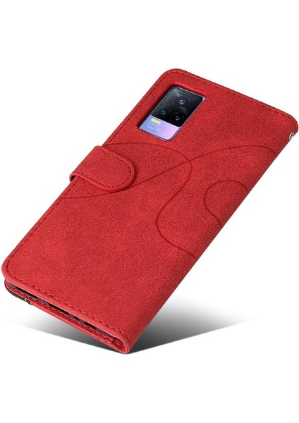 Vıvo V21E 4g Kickstand Koruyucu Iki Renkli Dikiş Pu Deri Için Kılıf (Yurt Dışından) indirimleri