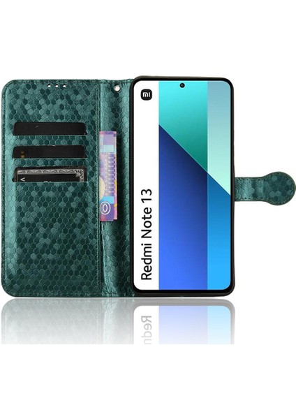 Xiaomi Redmi Için Not 13 4g Manyetik Toka Deri Cüzdan Kapak (Yurt Dışından)