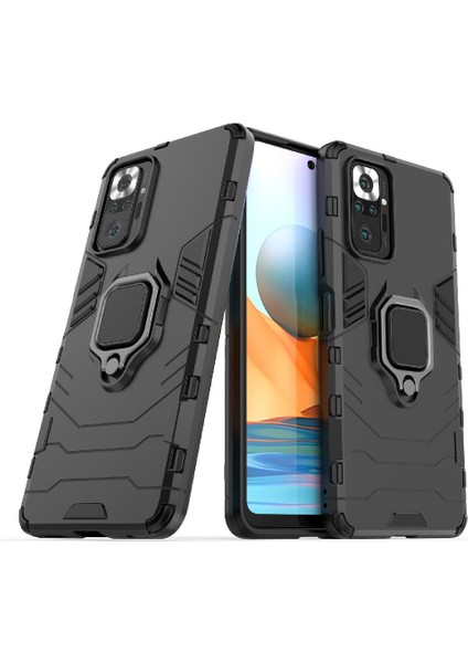Xiaomi Redmi Not 10 Için Kılıf Pro Askeri Damla Koruma Darbeye Halka (Yurt Dışından)