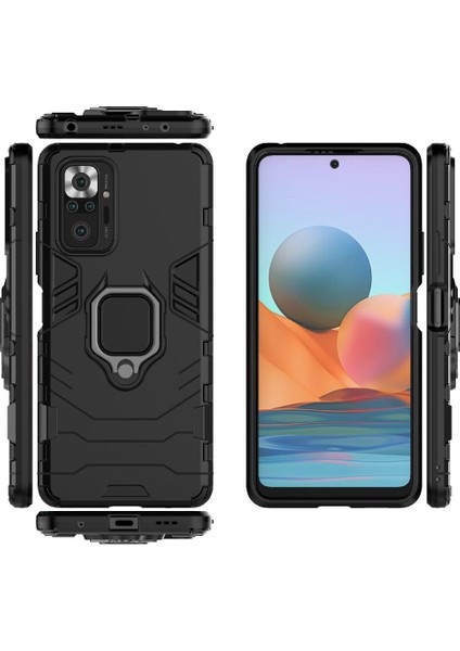 Xiaomi Redmi Not 10 Için Kılıf Pro Askeri Damla Koruma Darbeye Halka (Yurt Dışından)
