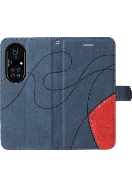 Huawei P50 Pro Pu Deri Flip Folio Kılıf Kickstand Koruyucu (Yurt Dışından) modelleri