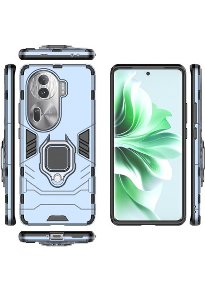 Oppo Oppo 11 Pro 5g Askeri Damla Koruma Için Kılıf 360 &deg; Dönen Halka (Yurt Dışından)
