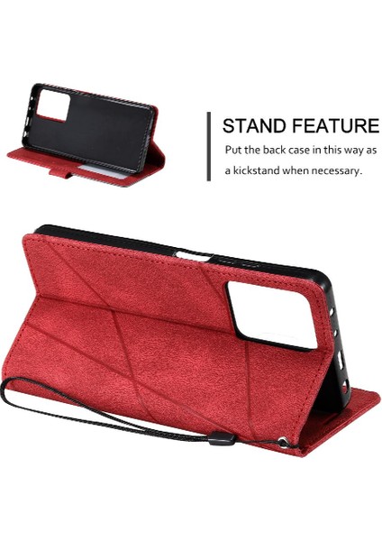 Xiaomi Redmi Için Not 12 Pro Artı Cüzdan Çevir Folio Kart Tutucu Pu (Yurt Dışından)
