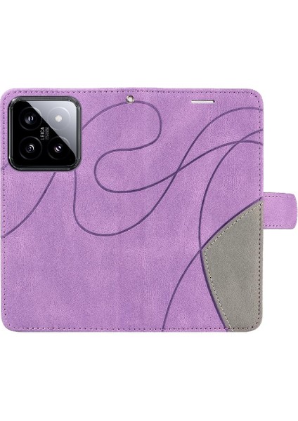 Kart Yuvası Standı ile Xiaomi 14 Pu Deri Flip Folio Kılıf (Yurt Dışından) fırsatları