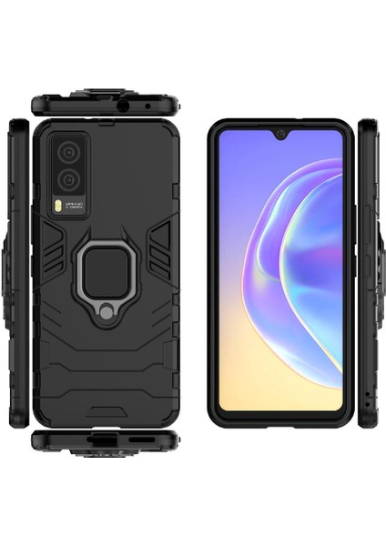 Vıvo V21E 5g 360 &deg; Dönen Halka Askeri Damla Koruma Kapağı Için Kılıf (Yurt Dışından) modelleri