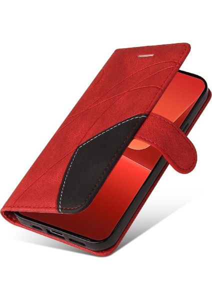 Xiaomi 13 Kickstand Koruyucu Iki Renkli Dikiş Pu Deri (Yurt Dışından) modelleri