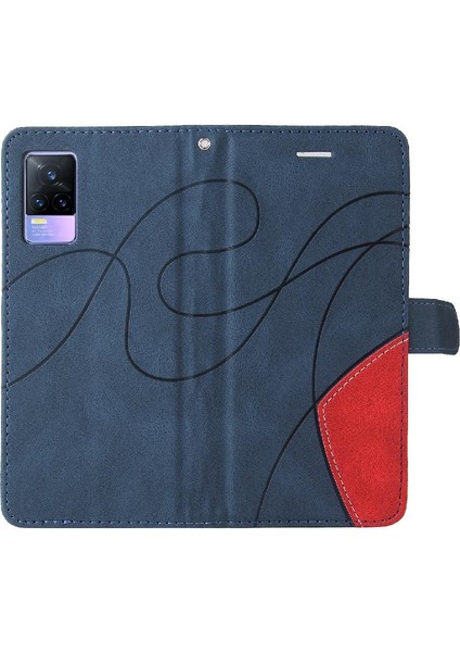 Vıvo V21E 4g Kickstand Koruyucu Iki Renkli Dikiş Pu Deri Için Kılıf (Yurt Dışından) fırsatları