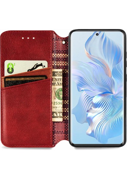 Mays Shop Huawei Onur 80 Cüzdan Fonksiyonu Için Kılıf Moda Tasarımı Zarif Durumda (Yurt Dışından)