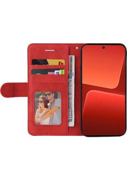 Xiaomi 13 Kickstand Koruyucu Iki Renkli Dikiş Pu Deri (Yurt Dışından) fırsatları