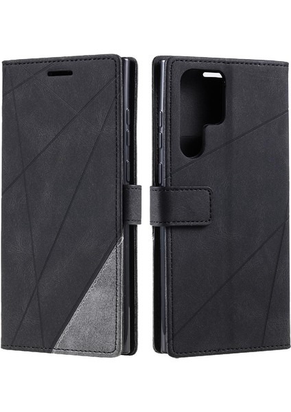 Samsung Galaxy S24 Ultra Pu Deri Cüzdan Flip Folio Kart Tutucu (Yurt Dışından)