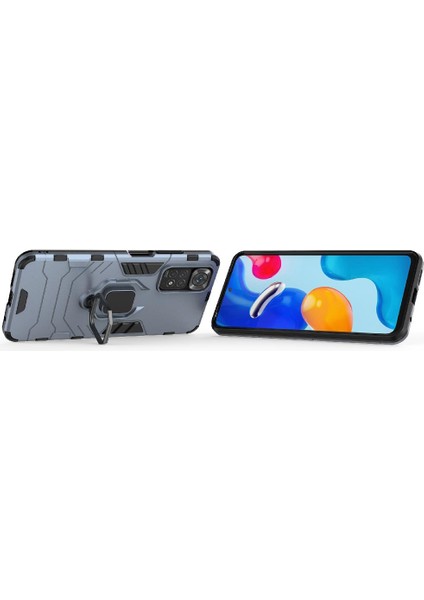 Xiaomi Redmi Için Not 11S Darbeye Kapak 360 &deg; Dönen Halka Askeri (Yurt Dışından) modelleri