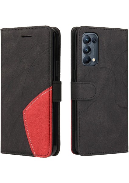 Kart Yuvası Standı Pu ile Oppo Reon 5 Pro Kickstand Koruyucu Kılıf (Yurt Dışından)