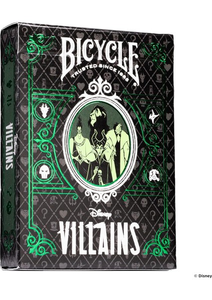 Villains Iskambil Oyun Kart Destesi - Yeşil