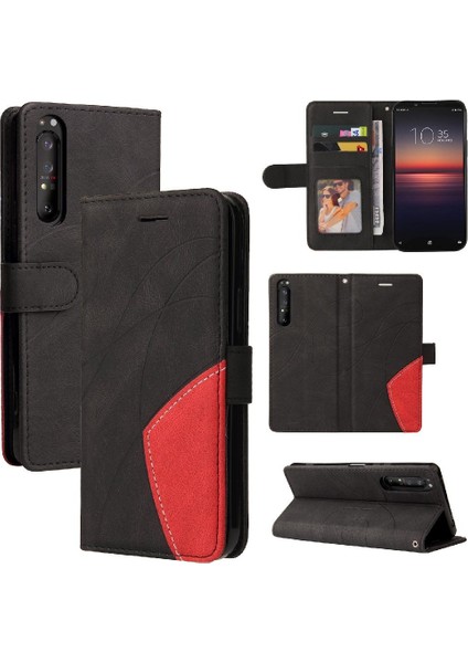 Sony Xperia1 Ii Pu Deri Flip Kart Yuvası Standı ile Folio Kılıf (Yurt Dışından)