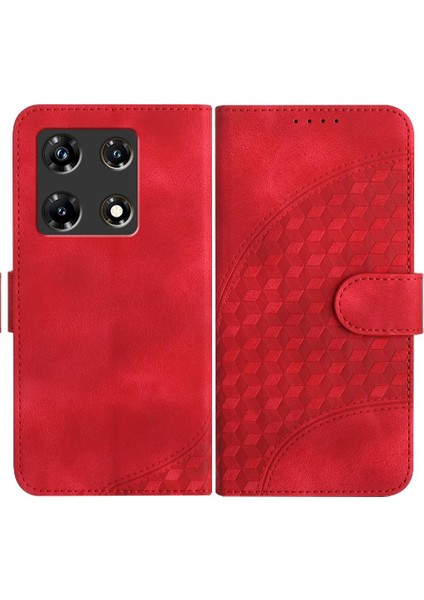Infinix Not 30 Pro Için Kılıf Darbeye Deri Kılıf Pu Deri Kapak Çevirin (Yurt Dışından)