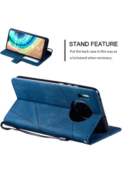 Mays Shop Huawei Mate 30 Için Kılıf Cüzdan Flip Folio Darbeye Manyetik Pu Deri (Yurt Dışından)