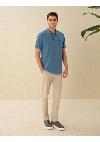 Erkek Koyu Mavi Regular Fit Basic Tişört 50291576-VR032