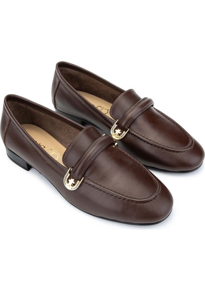 Kadın Deri Kahverengi Loafer Ayakkabı 775 5406 Bn Ayk Y24 Kahve Dr fiyatları