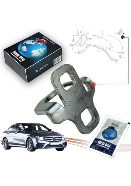 Mercedes E W213 2016-2024 Için Bagaj Kilit Karşılığı A2047580003