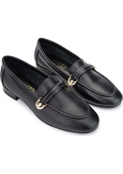 Kadın Deri Siyah Deri Loafer Ayakkabı 775 5406 Bn Ayk Y24 Sıyah Dr fiyatları