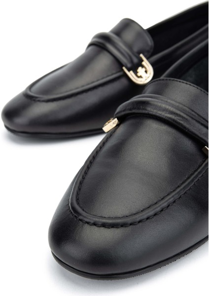 Kadın Deri Siyah Deri Loafer Ayakkabı 775 5406 Bn Ayk Y24 Sıyah Dr fırsatları