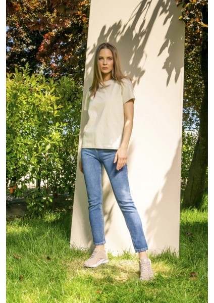Kadın Mavi Skinny Jeans D21-010 Irwear