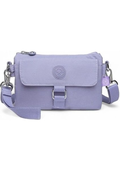 Krinkıl Kumaş Mini Çapraz Çanta BC 1147 - Lila