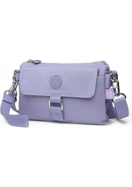 Krinkıl Kumaş Mini Çapraz Çanta BC 1147 - Lila fiyatları