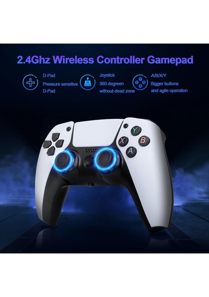 Android Game Tv Stick 4K 64 GB Remote Control Hazıfa Kartı ve 2 Kablosuz Oyun Kolu Retro Game Stick Nostalji Oyun Konsolu Film Izleme indirimleri