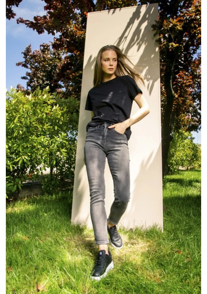 Kadın Antrasit Skinny Jean D21-012 Irwear