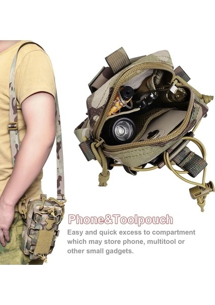 Gri-Taktik Edc Kemer Kılıfı Molle Çanta Organizatör Bel Çantası Yürüyüş Için Cep Telefonu Su Şişesi Su Isıtıcısı Taşıyıcı Omuz Askısı Ile (Yurt Dışından) indirimleri