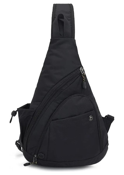 1085-SIYAH-ÇOK Fonksiyonlu Kamp Su Geçirmez Omuz Çantası Erkekler Kadınlar Için Anti-Hırsızlık Göğüs Paketi Bisiklet Avcılık Taktik Balıkçılık Yürüyüş Çantası (Yurt Dışından)