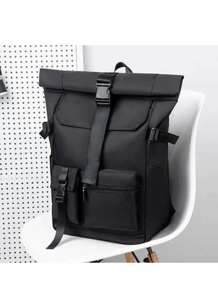 Koyu Gri Su Geçirmez Doğa Sporları Eğlence Sırt Çantası Roll Up Erkekler Iş Dizüstü Sırt Çantası Bilgisayar Çantası Açık Seyahat Kamp Kullanımı Için (Yurt Dışından) fırsatları