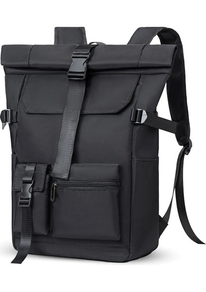 Koyu Gri Su Geçirmez Doğa Sporları Eğlence Sırt Çantası Roll Up Erkekler Iş Dizüstü Sırt Çantası Bilgisayar Çantası Açık Seyahat Kamp Kullanımı Için (Yurt Dışından) indirimleri